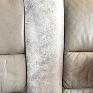Severely faded beige leather car seat needing coloring leather car seats restoration