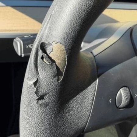 Peeling Tesla Steering Wheels5