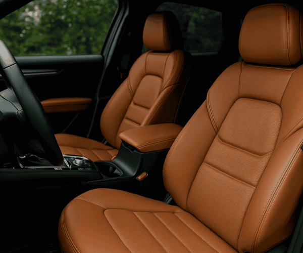Car Leather Upholstery Repair San Diego – Interior Seats & Trim Tan leather car seats and interior in a luxury vehicle – San Diego auto upholstery repair